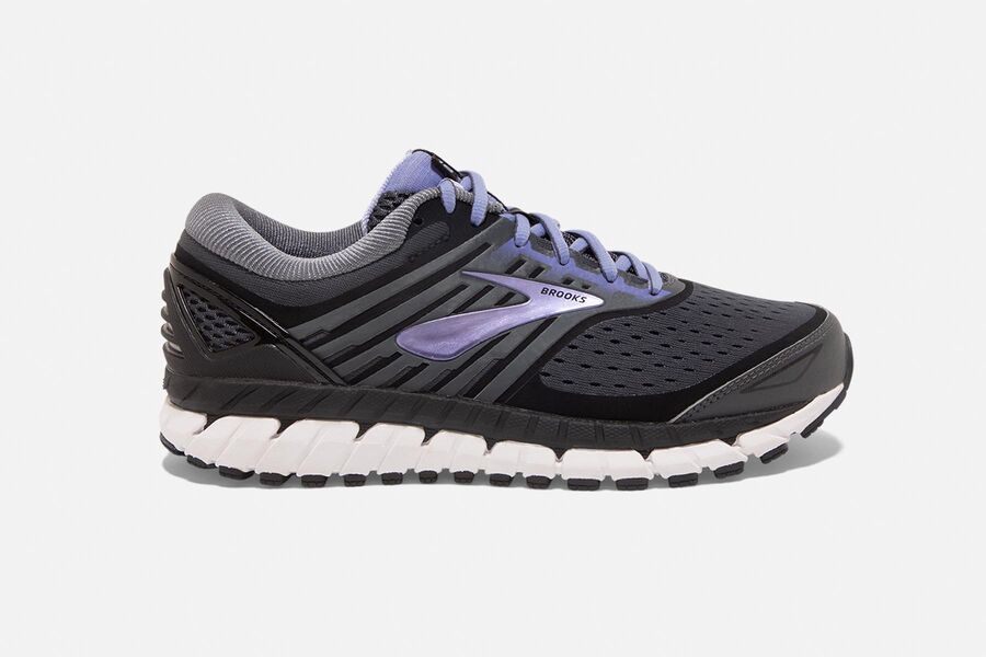 Zapatillas Running Brooks Ariel '18 Mujer Gris/Negras Ofertas QNSJ73901